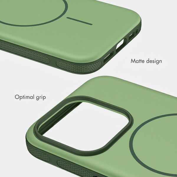 imoshion Colour Back Cover with Thin MagSafe Ring Apple iPhone 15 Pro - Dark Green