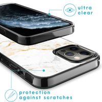 imoshion Design hoesje Apple iPhone 12 (Pro) - White Marble