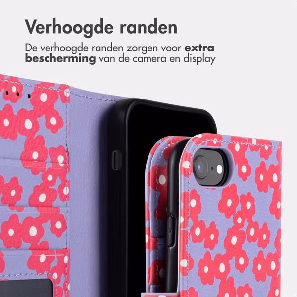 imoshion Design Bookcase Apple iPhone 17e / 16e - Dusty Rose Blossoms