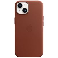 Apple Leather Back Cover with MagSafe Apple iPhone 14 - Umber