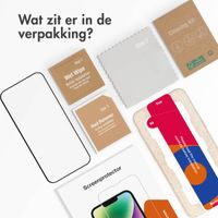 Accezz Triple Strong Full Cover Glas Screenprotector met applicator iPhone 15 Plus - Transparant