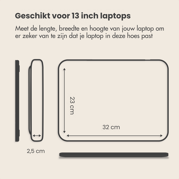 imoshion Laptophoes met opbergvak 13 inch - Laptopsleeve - Candy Pink