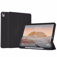 Accezz Smart Silicone Bookcase Apple iPad 11 (2025) 11 inch A16 / iPad 10 (2022) 10.9 inch - Zwart