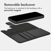 imoshion Uitneembare 2-in-1 Luxe Bookcase Apple iPhone 16 - Zwart