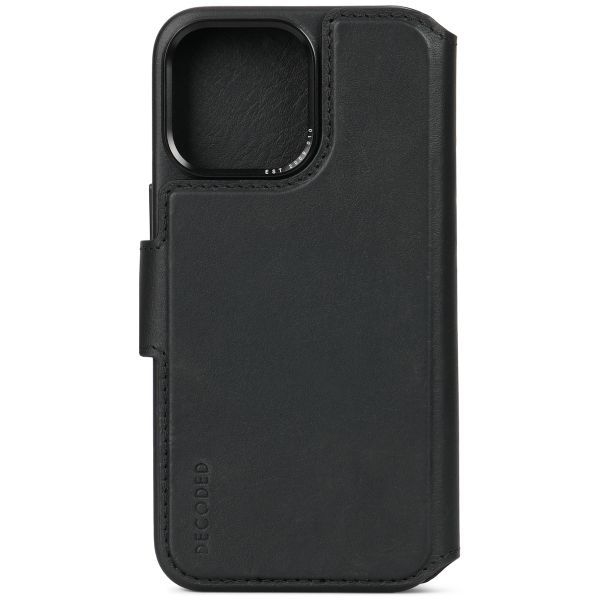 Decoded 2 in 1 Leather Detachable Wallet Apple iPhone 15 Pro Max - Zwart
