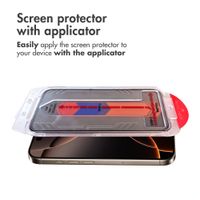 Accezz Privacy Tempered Glass Screen Protector + Applicator Apple iPhone 15 Pro