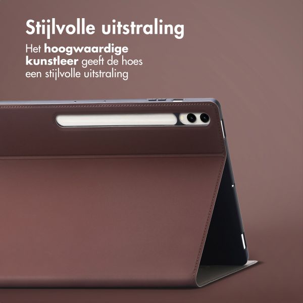 Accezz Classic Tablet Case Samsung Galaxy Tab S10 Plus / Tab S9 FE Plus / Tab S9 Plus - Bruin
