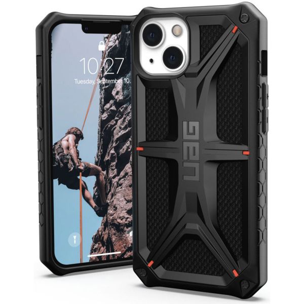 UAG Monarch Backcover iPhone 13 - Kevlar Black