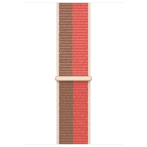 Apple Sport Loop band Apple Watch Series 1 t/m 10 / SE / Ultra (2) (44/45/46/49 mm) - Pink Pomelo/Tan