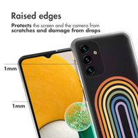 imoshion Design hoesje Samsung Galaxy A13 (5G) / A04s - Rainbow