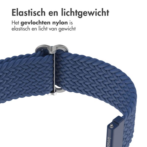 imoshion Nylon geweven bandje Samsung Galaxy Watch 7 40/44 mm - Donkerblauw