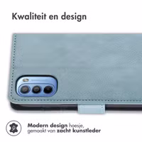 imoshion Luxe Bookcase Motorola Moto G14 - Lichtblauw
