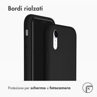 Accezz Liquid Silicone Backcover Apple iPhone Xr - Zwart