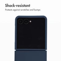Accezz Liquid Silicone Case with MagSafe Samsung Galaxy Z Flip 8 - Dark Blue