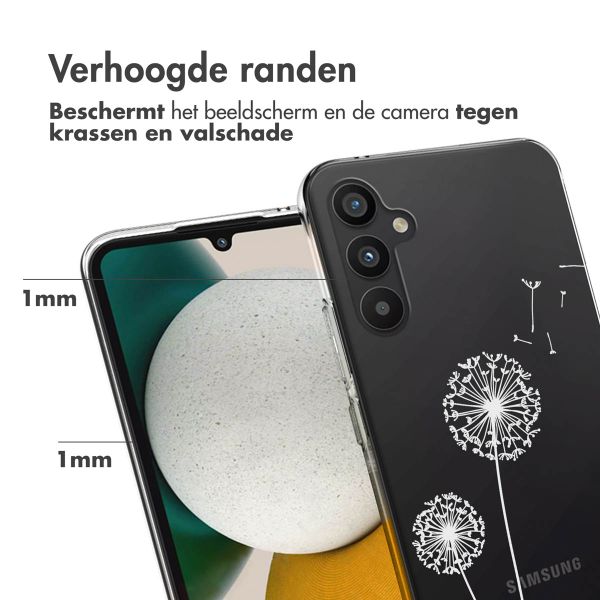 imoshion Design hoesje Samsung Galaxy A34 (5G) - Paardenbloem - Wit