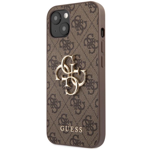 Guess 4G Metal Logo Backcover Apple iPhone 13 - Bruin