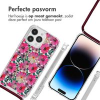 imoshion Design hoesje met koord iPhone 14 Pro Max - Flower Water