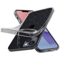 Spigen Liquid Crystal Glitter Backcover iPhone 14 Plus - Transparant