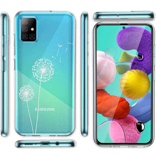 imoshion Design hoesje Samsung Galaxy A31 - Paardenbloem - Wit