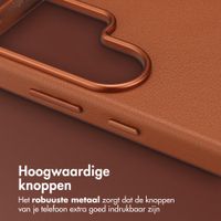 Accezz MagSafe Leather Backcover Samsung Galaxy S26 Ultra - Sienna Brown