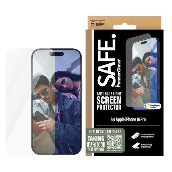 SAFE by PanzerGlass EyeScreenprotector Ultra Wide Fit met applicator Apple iPhone 16 Pro