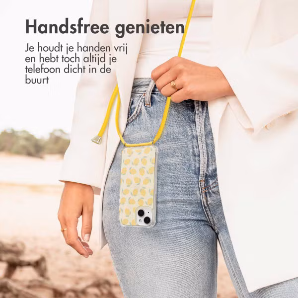 imoshion Design hoesje met koord Apple iPhone 15 - Citrus Dream