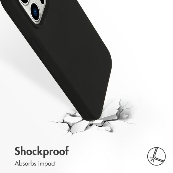 Accezz Liquid Silicone Back Cover with MagSafe Apple iPhone 14 Pro Max - Black