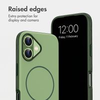 imoshion Colour Back Cover with Thin MagSafe Ring Apple iPhone 16 - Dark Green