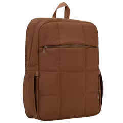 Selencia Vaya Puffy Laptop Rugzak 16 inch - Mocha Brown