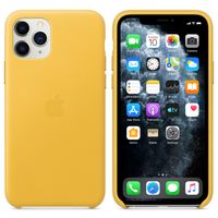 Apple Leather Backcover Apple iPhone 11 Pro - Meyer Lemon