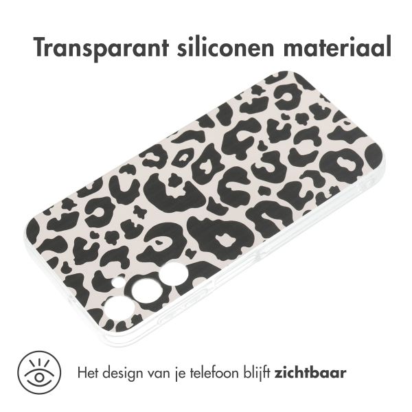 imoshion Design hoesje Samsung Galaxy A25 (5G) - Leopard Transparent