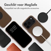 Accezz MagSafe Leather Backcover Apple iPhone 18 Pro Max / 17 Pro Max - Coffee Brown