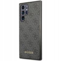 Guess 4G Classic Logo Backcover Samsung Galaxy S24 Ultra - Zwart