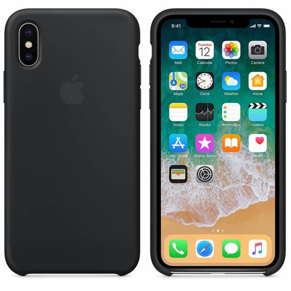 Apple Silicone Backcover iPhone X - Black