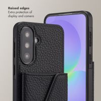 Selencia Sera Phone Case with Cord and Envelope Card Holder Samsung Galaxy A37 (5G) - Black