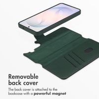 Accezz 2-in-1 Leather Bookcase with MagSafe Samsung Galaxy S26 - Cedar Green