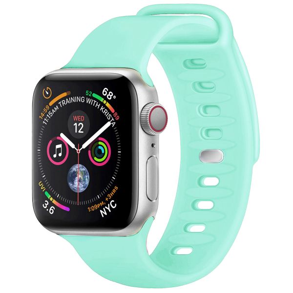 imoshion Siliconen bandje Apple Watch Series 1-9 / SE - 38/40/41 mm / Series 10 - 42 mm - Turquoise