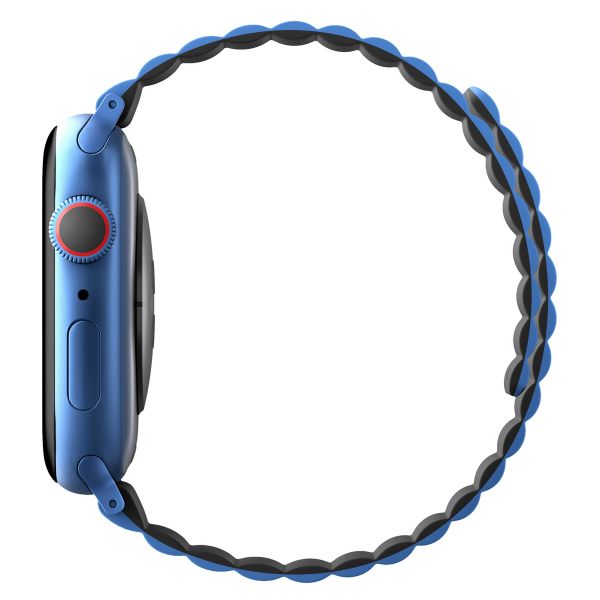 Uniq Revix dubbelzijdig bandje Apple Watch Series 1 t/m 11 / SE / Ultra (44/45/46/49 mm) - Caspian (Blue/Black)