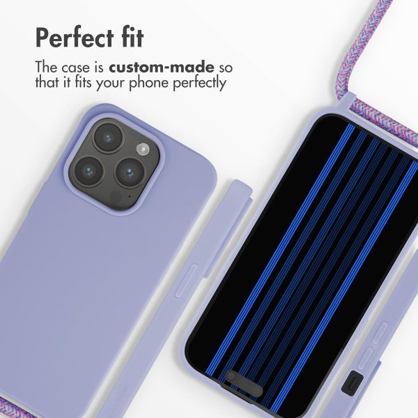 imoshion Silicone Case with Strap Apple iPhone 15 Pro - Purple