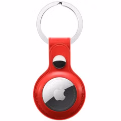 Apple Leather Key Ring Apple AirTag - Red