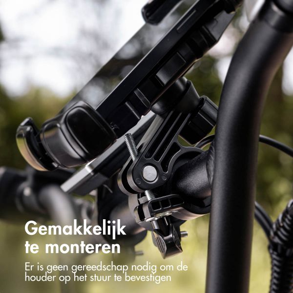 imoshion Rugged Fiets Telefoonhouder - Telefoonhouder fiets - Universeel - Verstelbaar - Zwart