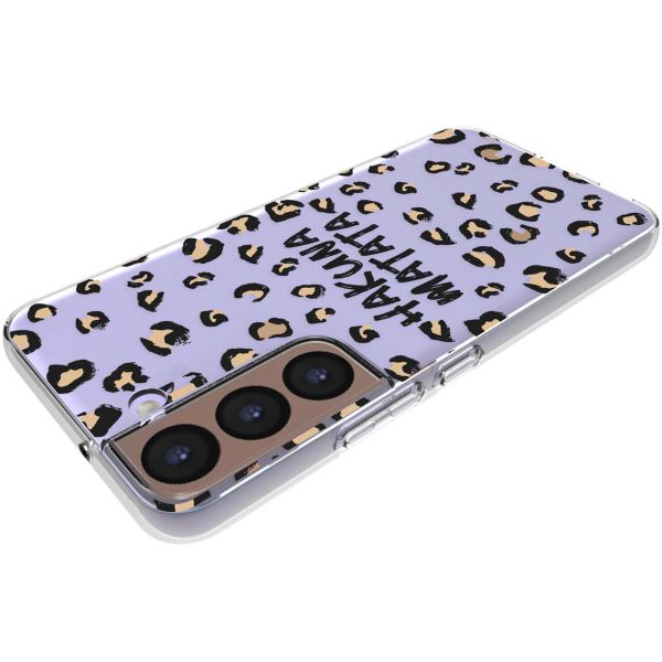 imoshion Design hoesje Samsung Galaxy S22 - Luipaard - Bruin / Zwart