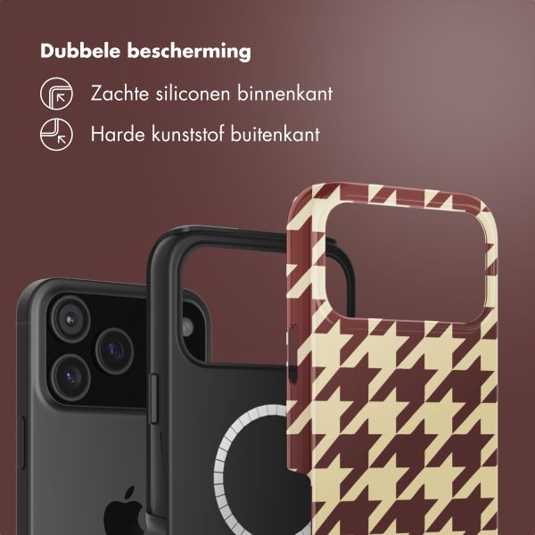 Selencia Vivid Backcover met MagSafe Apple iPhone 17 Pro Max - Pied-de-Poule