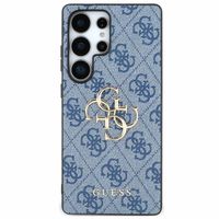 Guess 4G Metal Logo Backcover Samsung Galaxy S25 Ultra - Blauw