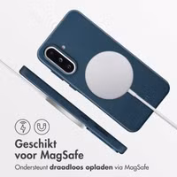 Accezz MagSafe Leather Backcover Samsung Galaxy A36 / A56 - Nightfall Blue