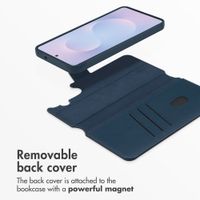 Accezz 2-in-1 Leather Bookcase with MagSafe Samsung Galaxy S26 Plus - Nightfall Blue