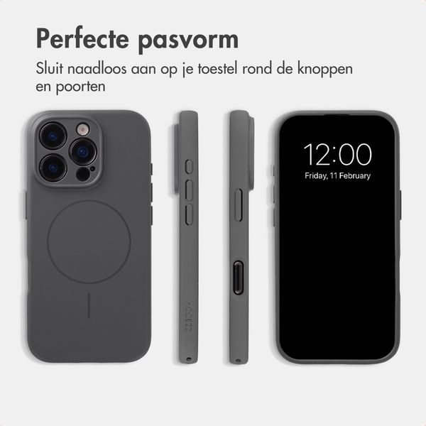 Accezz Grip Backcover met MagSafe Apple iPhone 16 Pro - Grijs