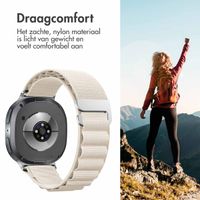 imoshion Nylon Alpine bandje Samsung Galaxy Watch 8 (40/44mm) / Classic (46mm) - Wit
