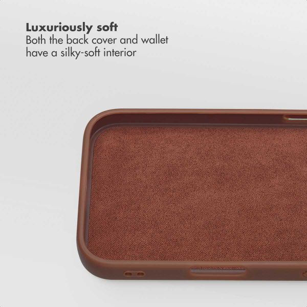 Selencia Olyn Detachable Bookcase with MagSafe Apple iPhone 16 - Brown