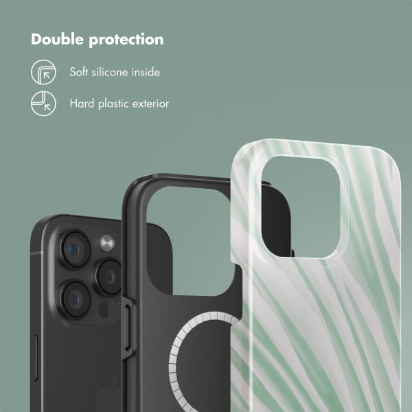 Selencia Vivid Back Cover with MagSafe Apple iPhone 15 Pro - Nature Grayed Jade
